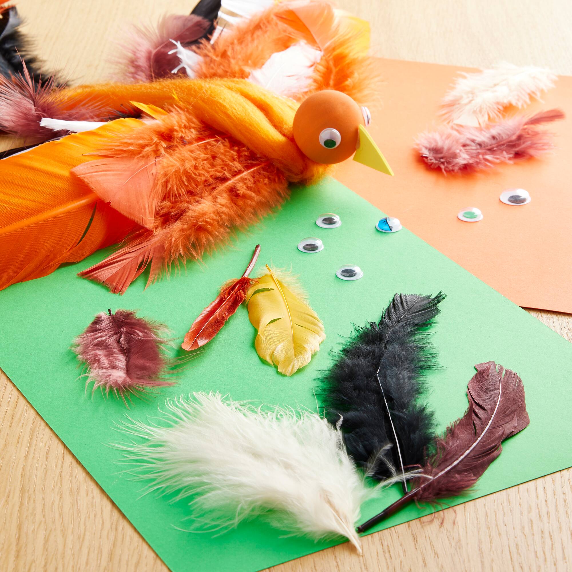 12 Pack: Neutral Craft Feathers by Creatology™